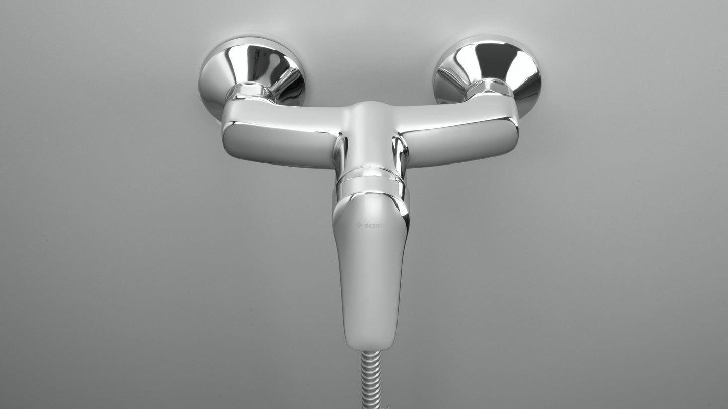 Shower mixer, wall-mounted