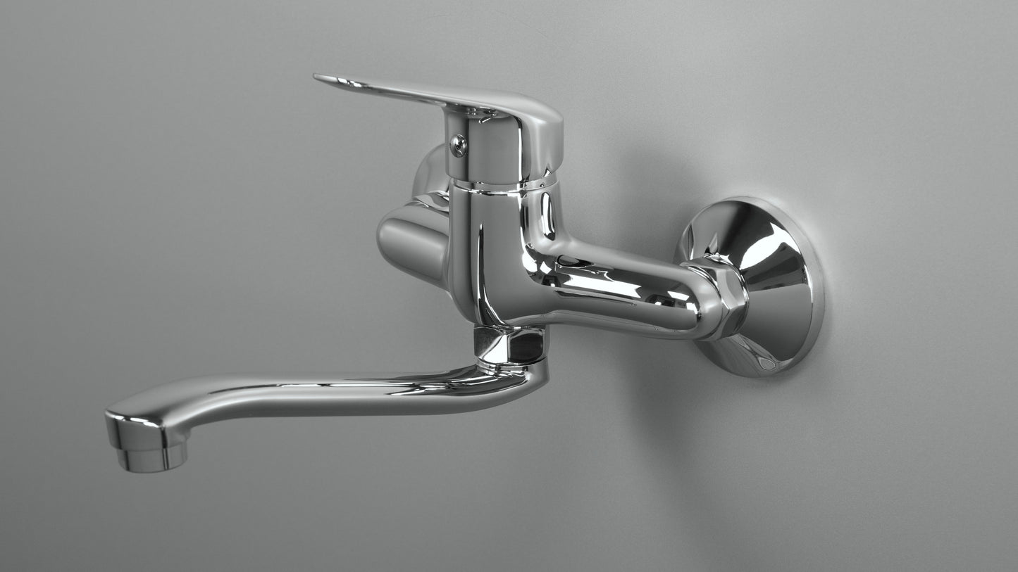 Washbasin tap, wall-mounted