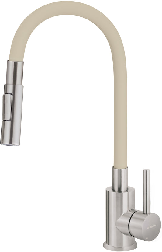 Kitchen tap, with bendable spout - 2 stream types