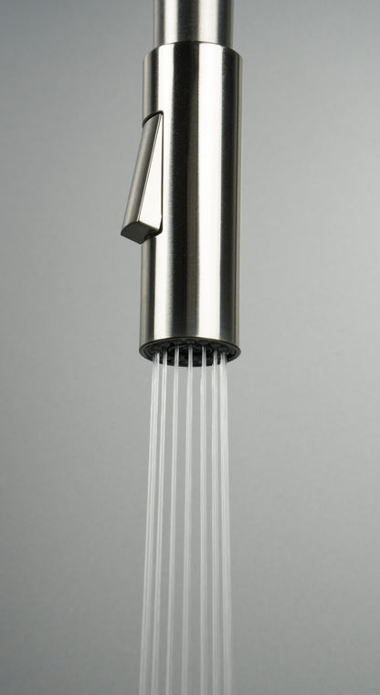 Kitchen tap, with bendable spout - 2 stream types