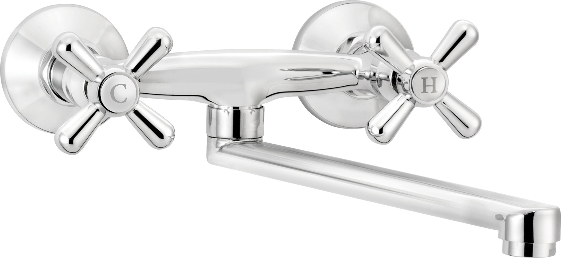 Kitchen tap, wall-mounted