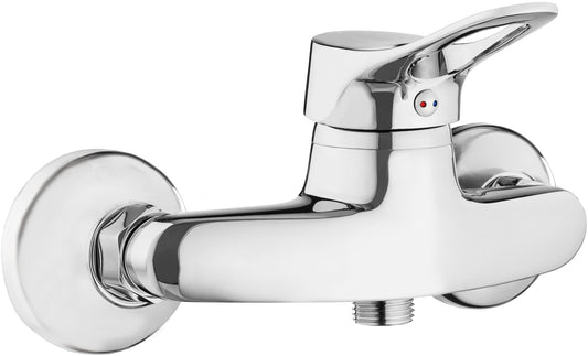 Shower mixer, wall-mounted