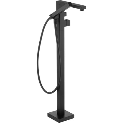 Bath mixer, freestanding, with shower set