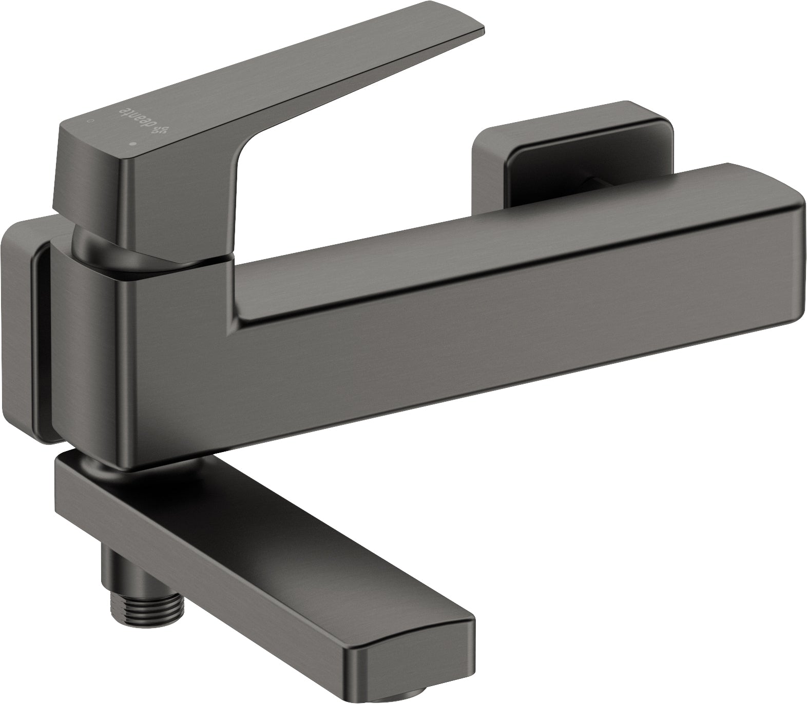 Bath mixer, wall-mounted - with foldable spout