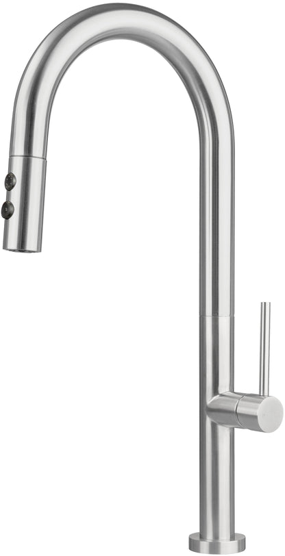 Kitchen tap, with pull-out spout - 2 stream types
