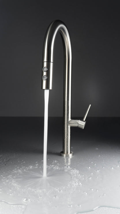 Kitchen tap, with pull-out spout - 2 stream types