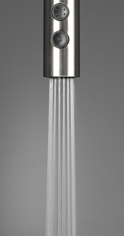 Kitchen tap, with pull-out spout - 2 stream types