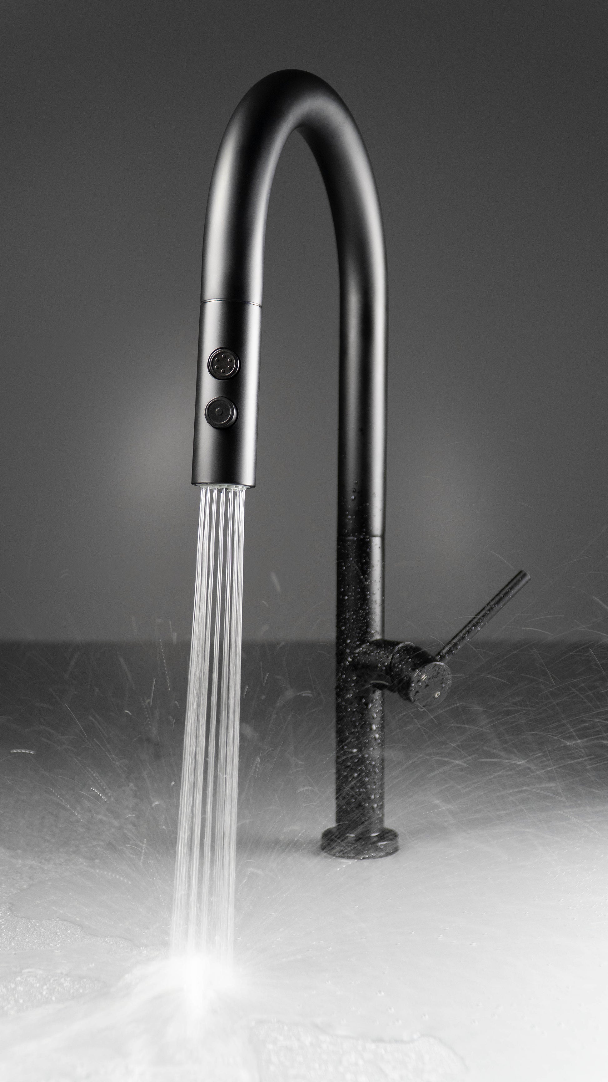 Kitchen tap, with pull-out spout - 2 stream types