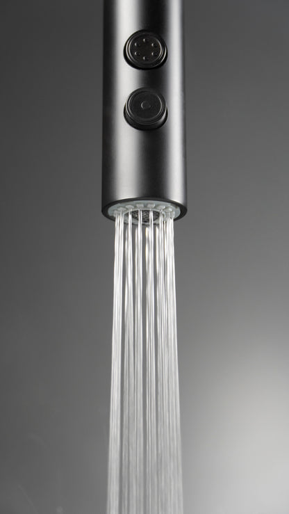 Kitchen tap, with pull-out spout - 2 stream types