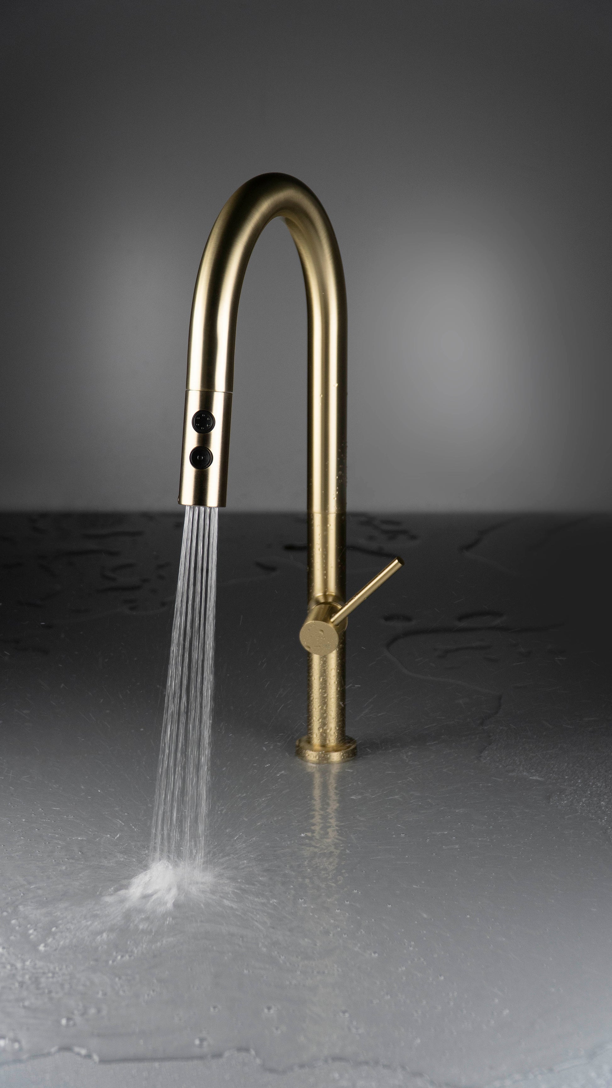 Kitchen tap, with pull-out spout - 2 stream types