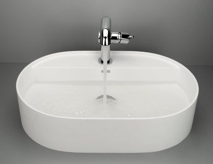 Washbasin tap, with rectangular spout