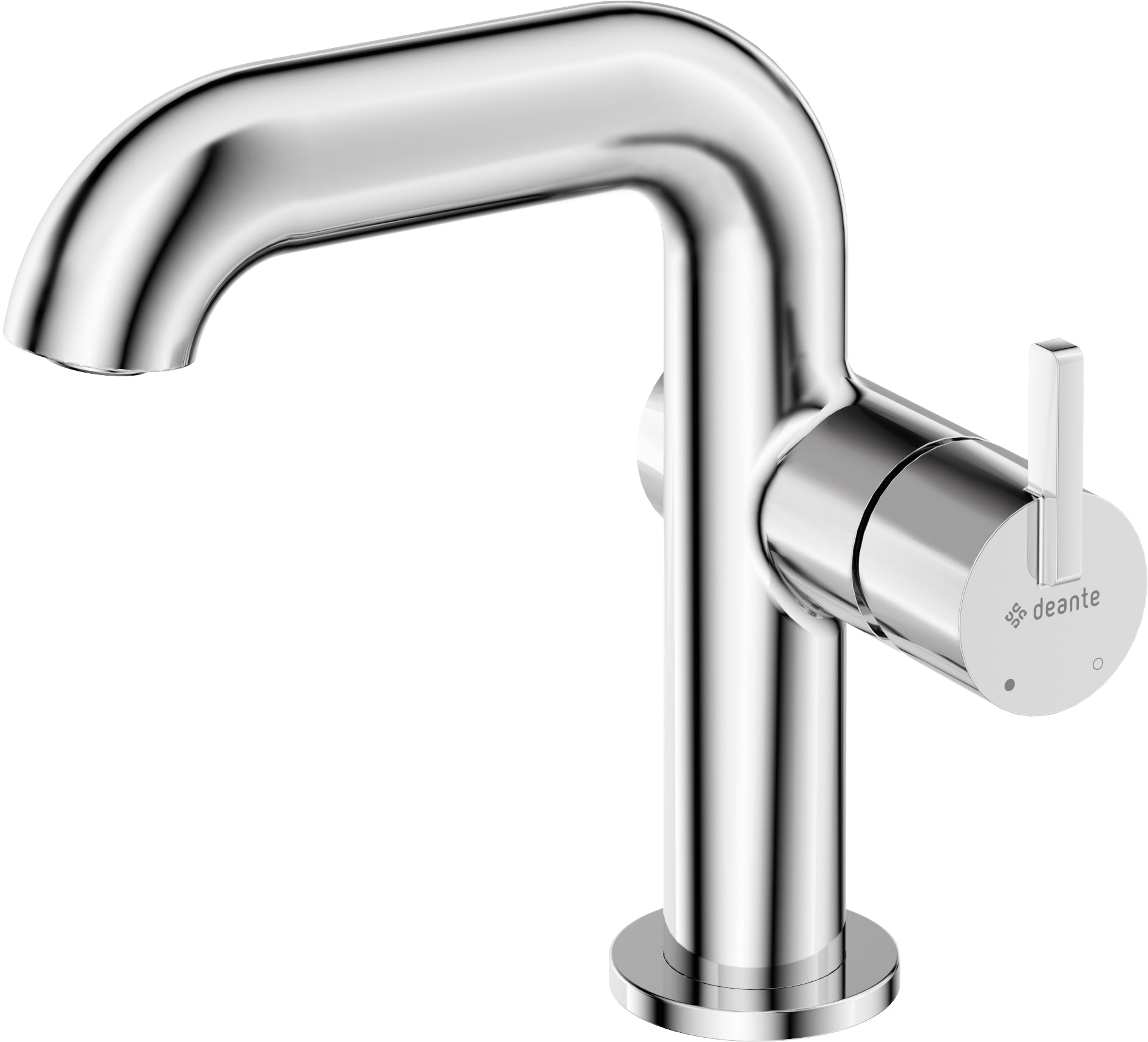 Washbasin tap, with rectangular spout
