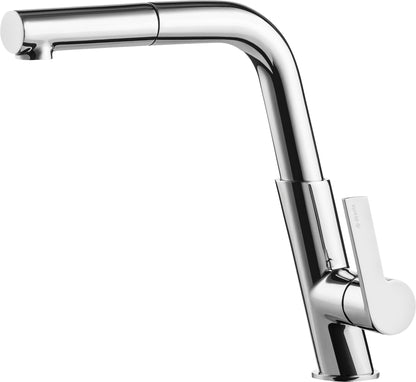 Kitchen tap, with pull-out spout