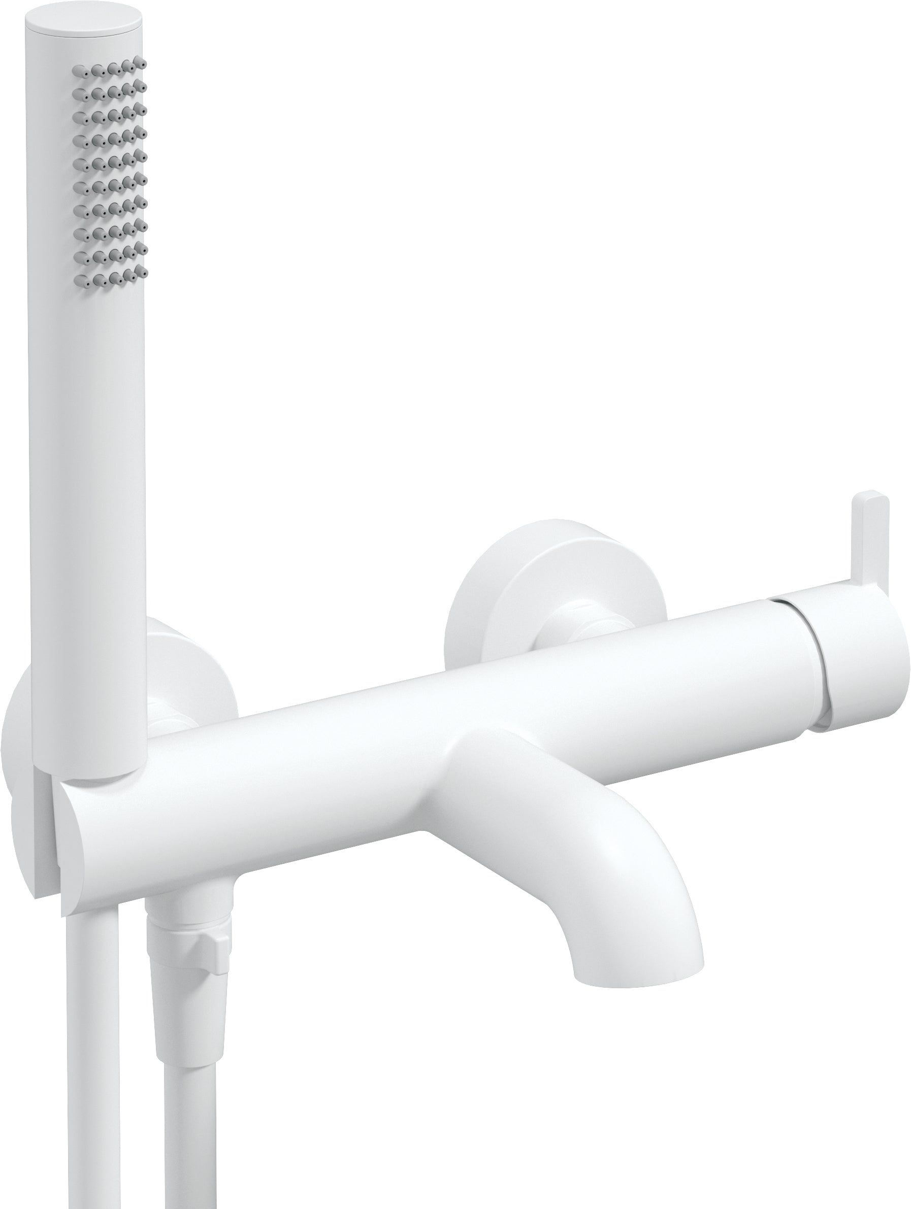 Bath mixer, with shower set