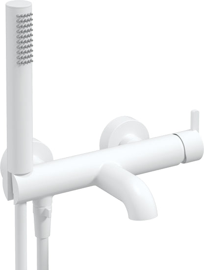 Bath mixer, with shower set