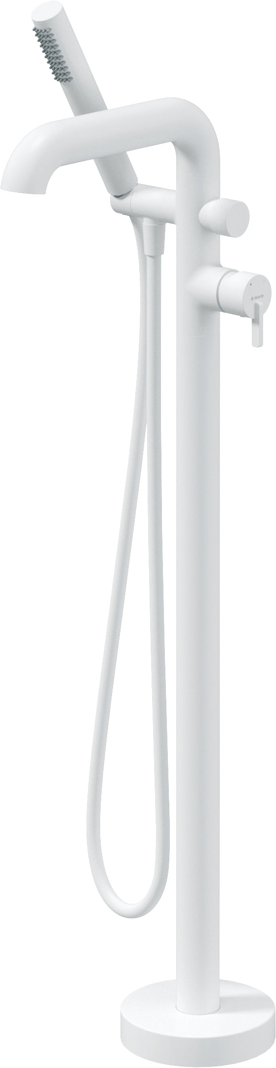 Bath mixer, freestanding, with shower set