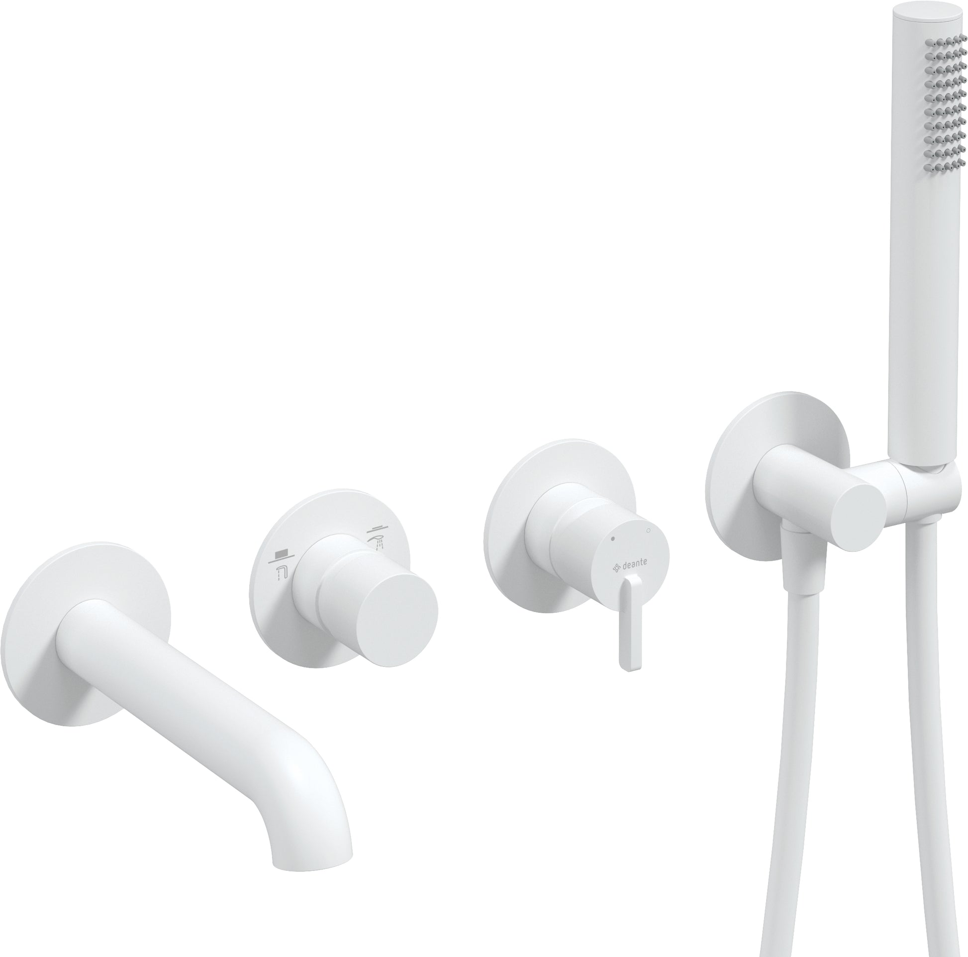 Bath mixer, 4-hole, concealed