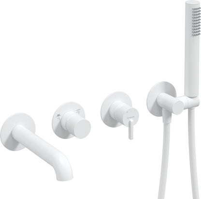 Bath mixer, 4-hole, concealed