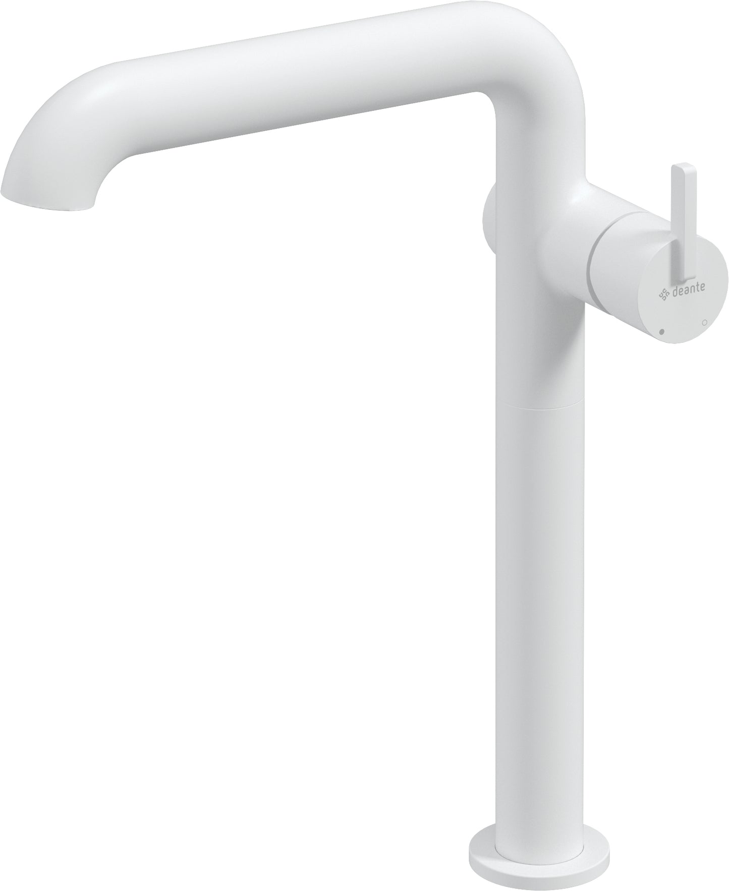 Washbasin tap, tall, with rectangular spout