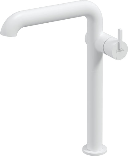 Washbasin tap, tall, with rectangular spout