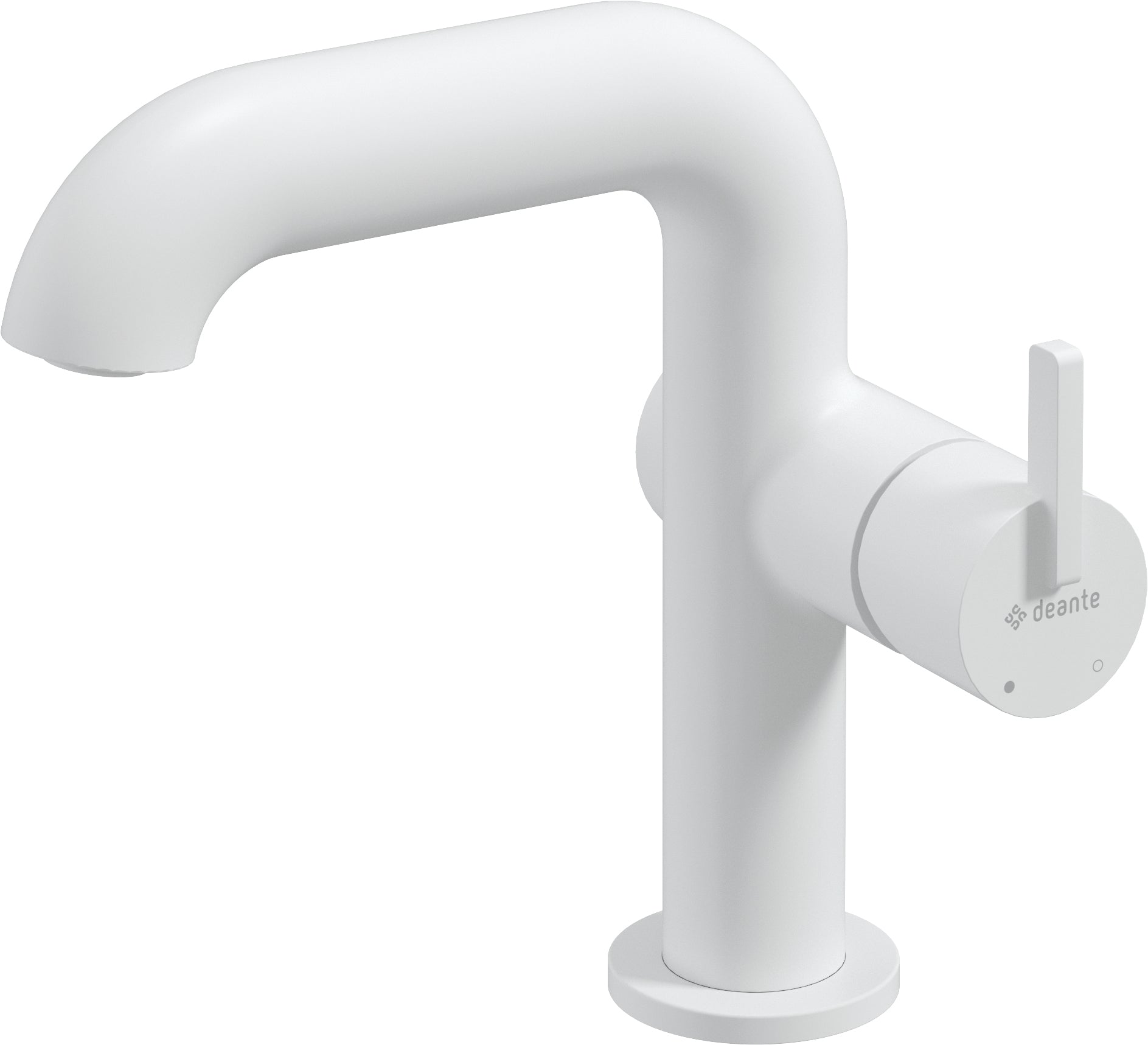 Washbasin tap, with rectangular spout