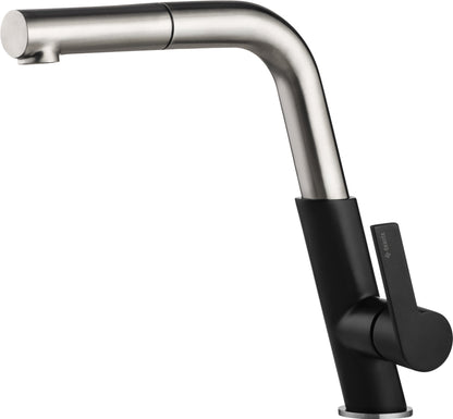 Kitchen tap, with pull-out spout