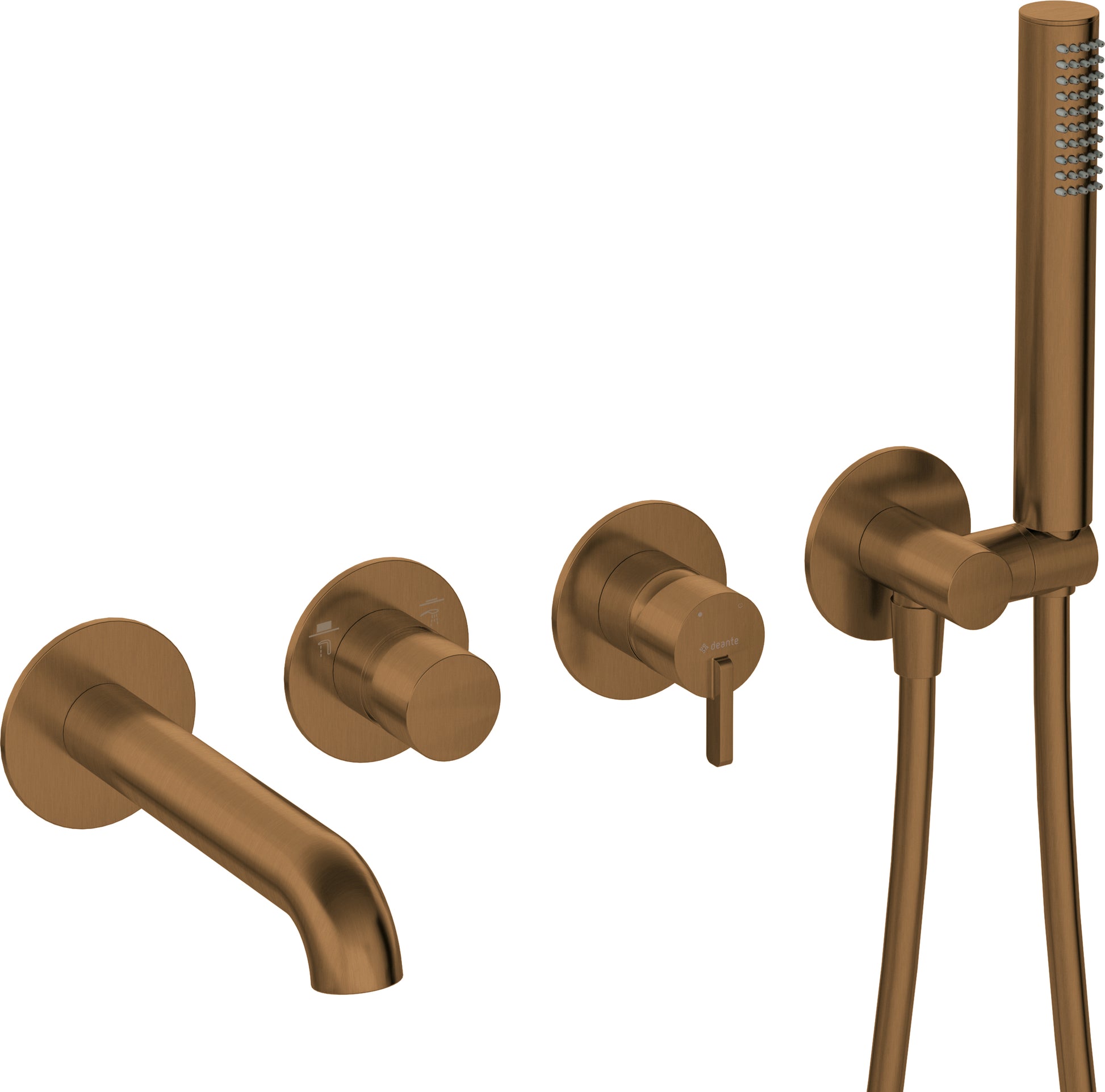 Bath mixer, 4-hole, concealed