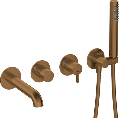 Bath mixer, 4-hole, concealed