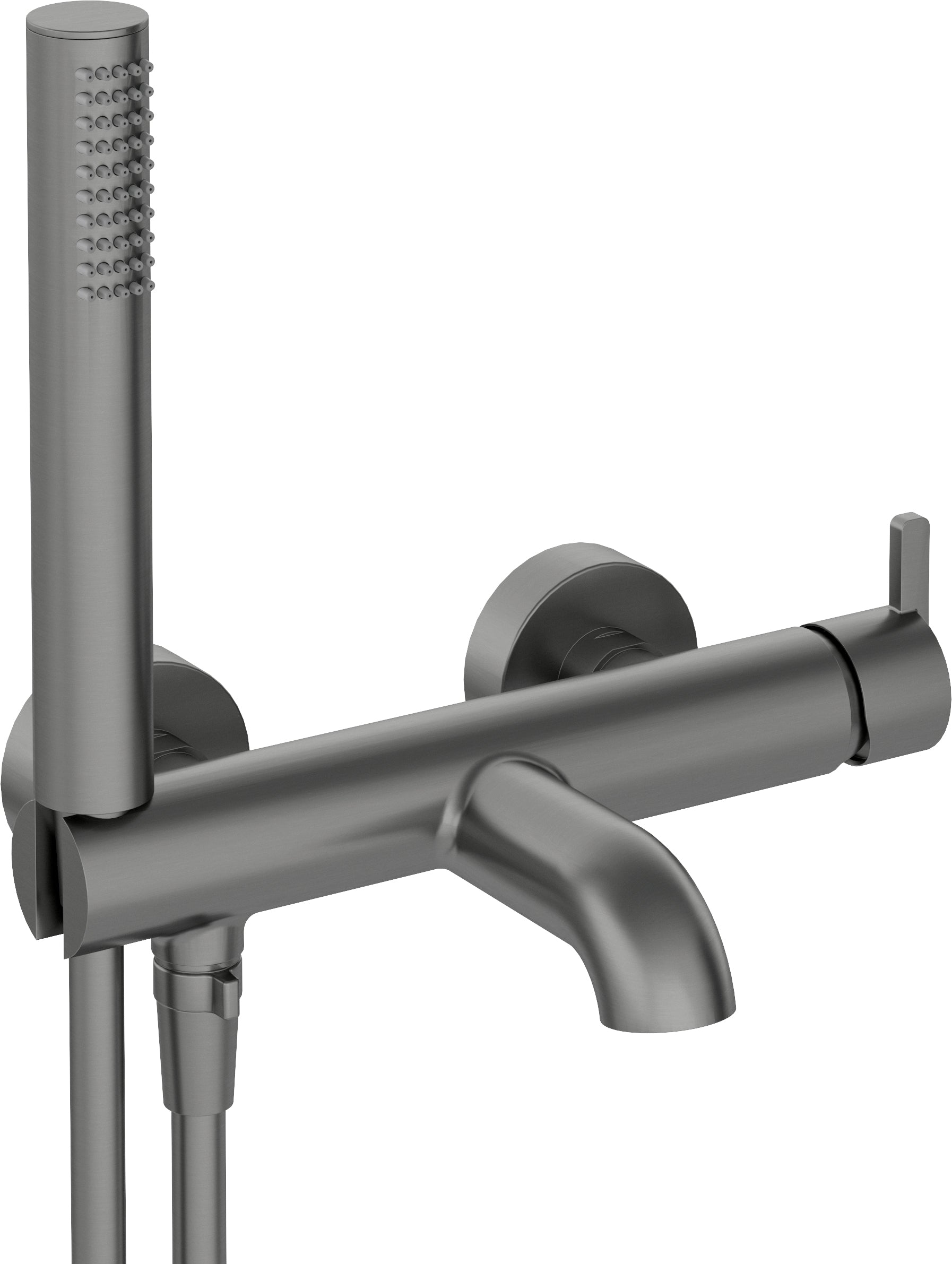 Bath mixer, with shower set