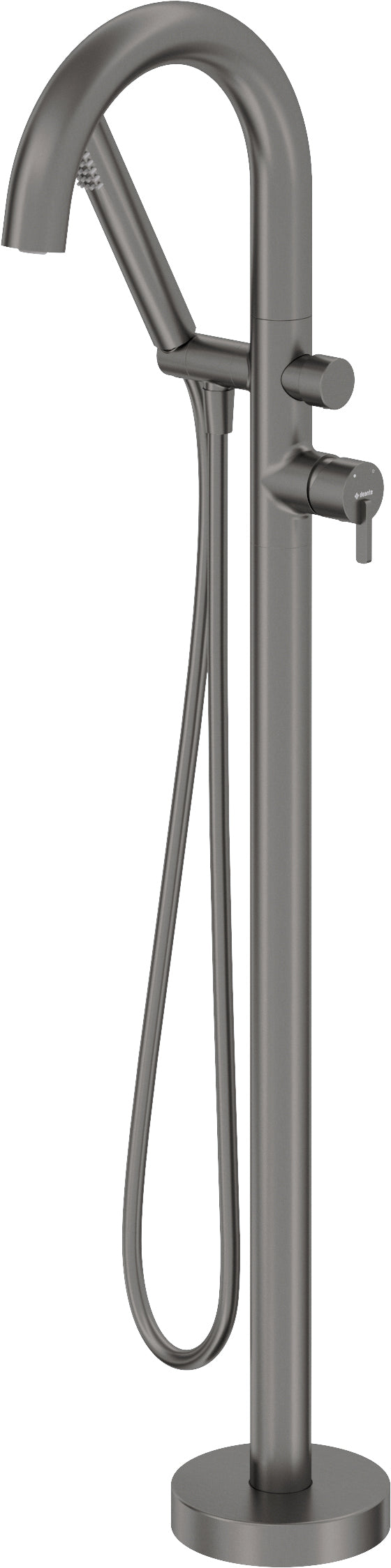 Bath mixer, freestanding, with shower set