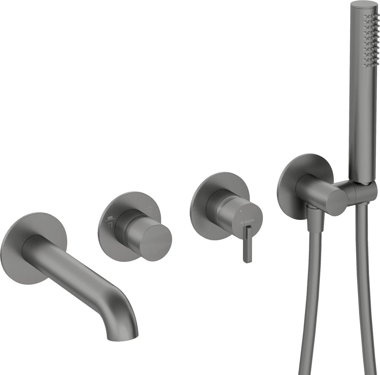 Bath mixer, 4-hole, concealed