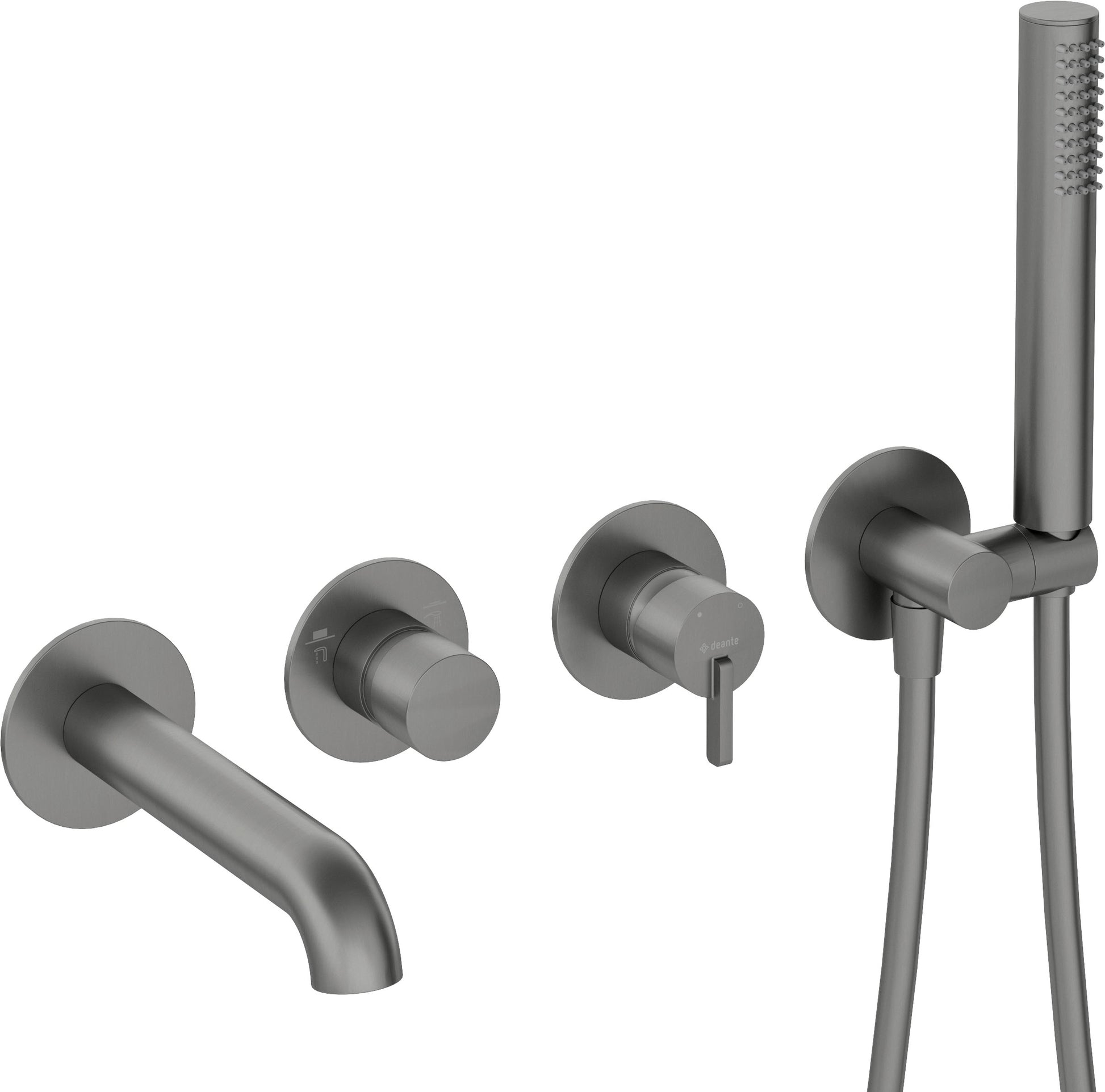 Bath mixer, 4-hole, concealed
