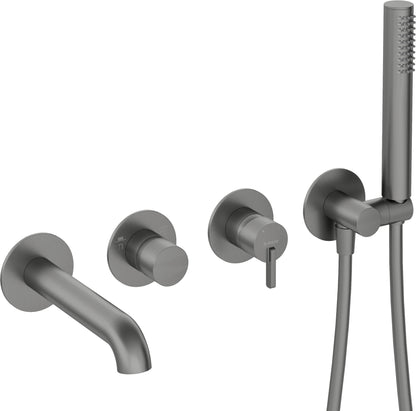 Bath mixer, 4-hole, concealed