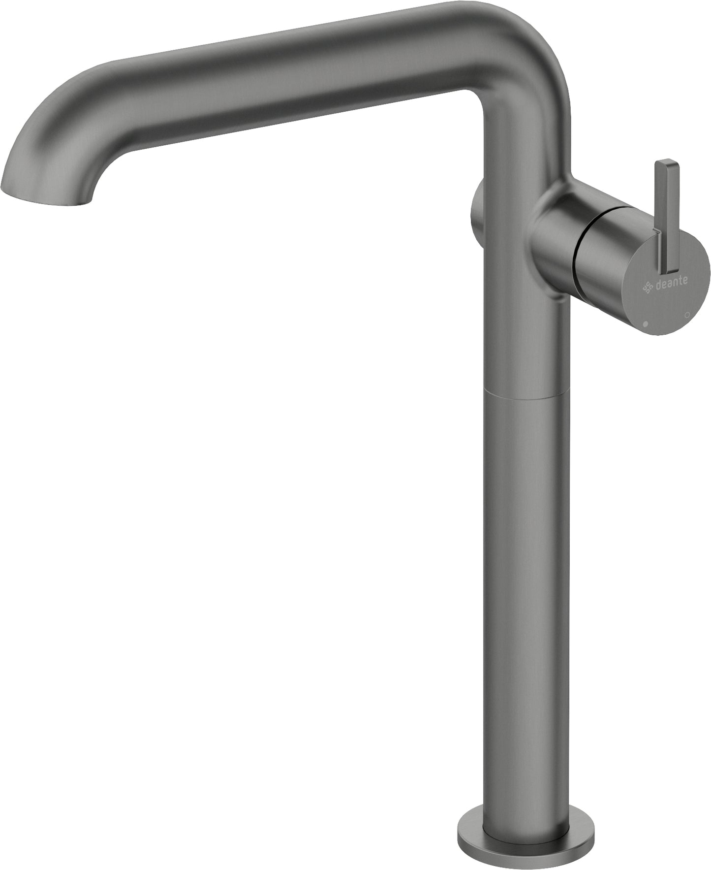 Washbasin tap, tall, with rectangular spout