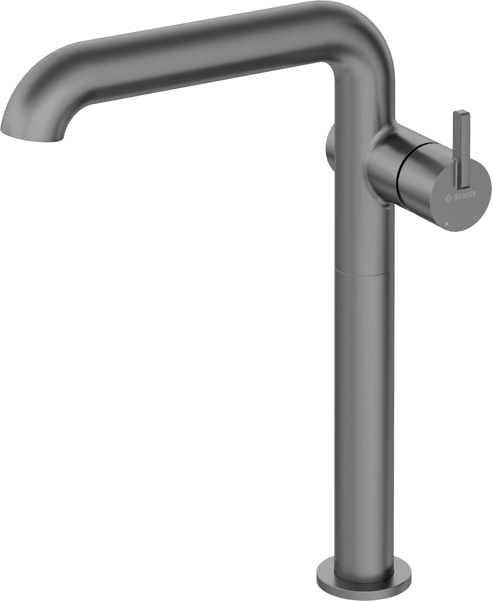Washbasin tap, tall, with rectangular spout