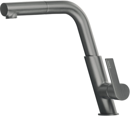 Kitchen tap, with pull-out spout