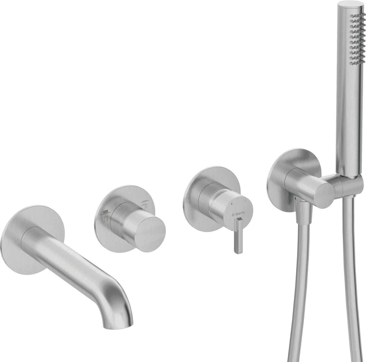 Bath mixer, 4-hole, concealed