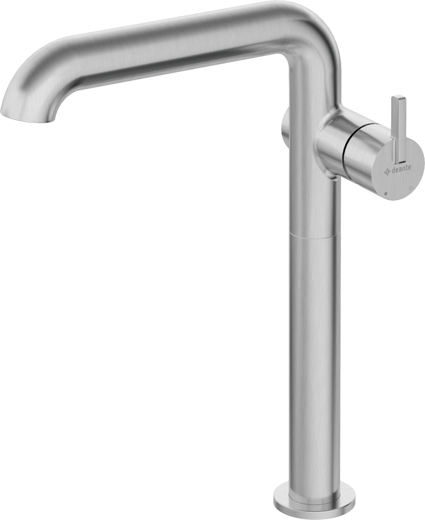 Washbasin tap, tall, with rectangular spout