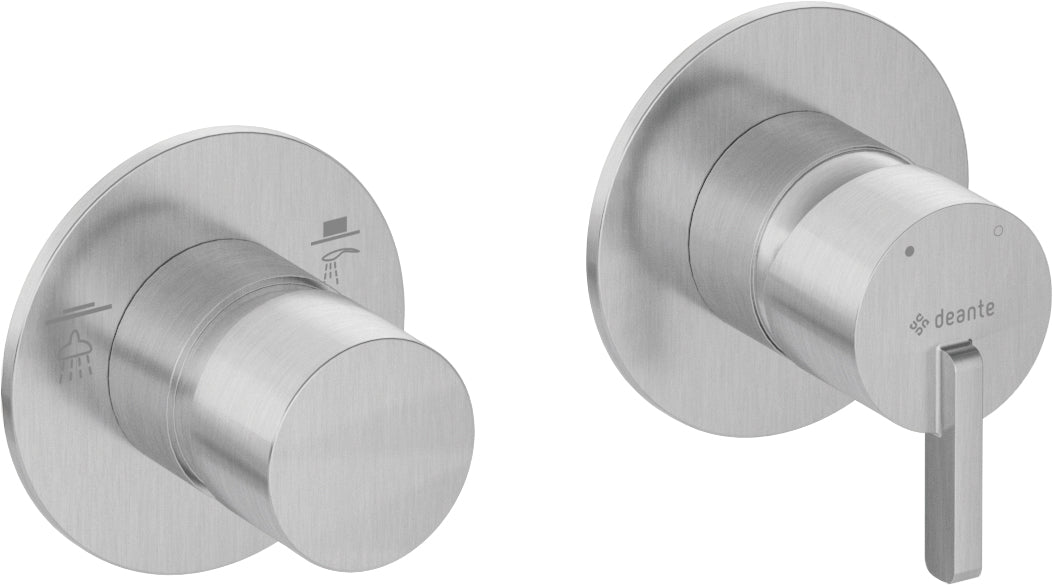 Shower mixer, with shower switch - horizontal