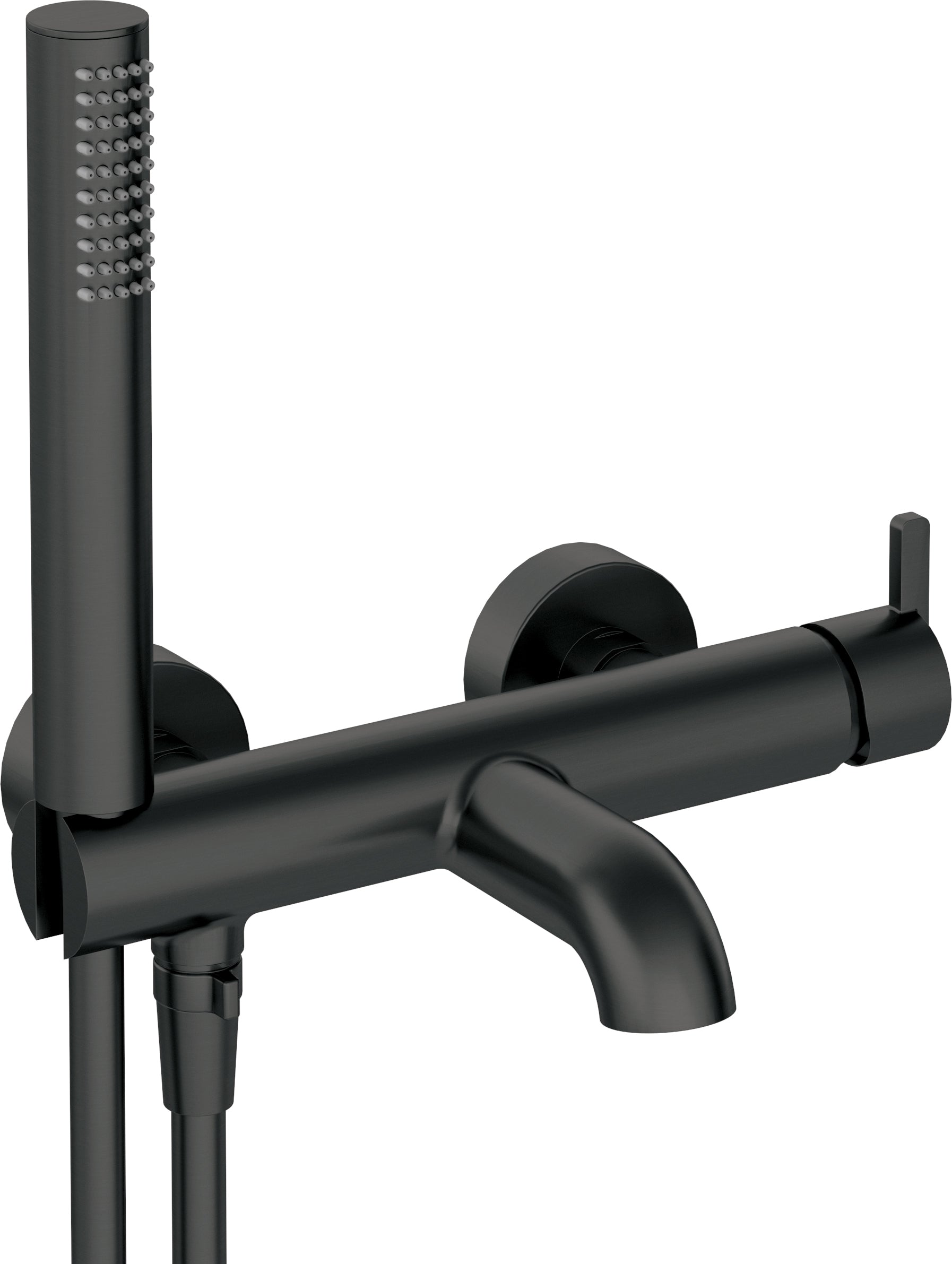 Bath mixer, with shower set