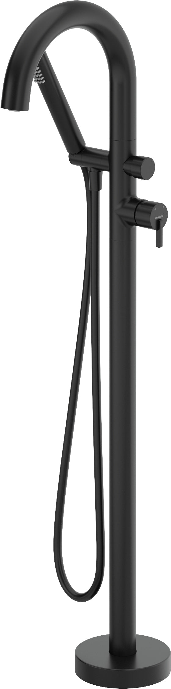 Bath mixer, freestanding, with shower set