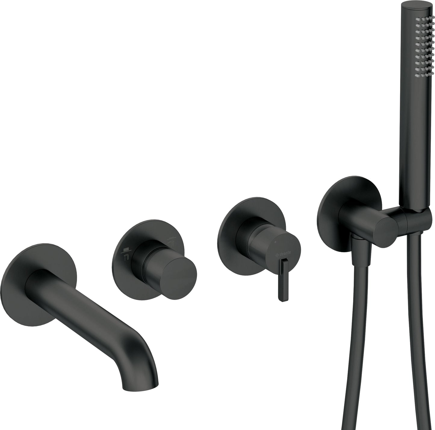 Bath mixer, 4-hole, concealed