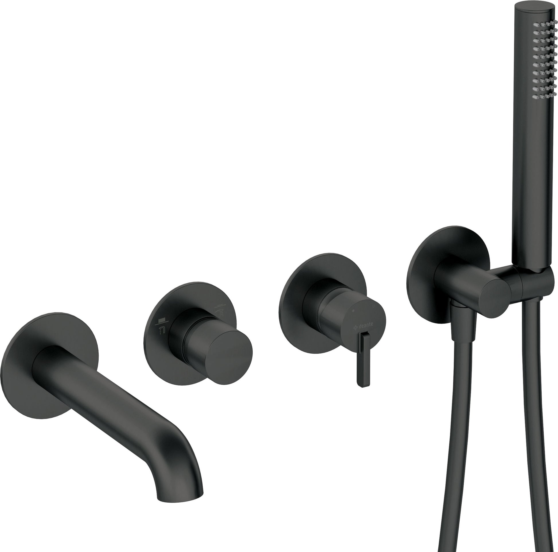 Bath mixer, 4-hole, concealed