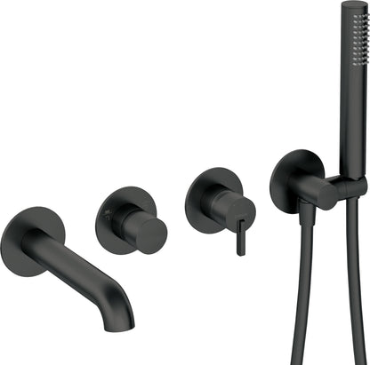 Bath mixer, 4-hole, concealed