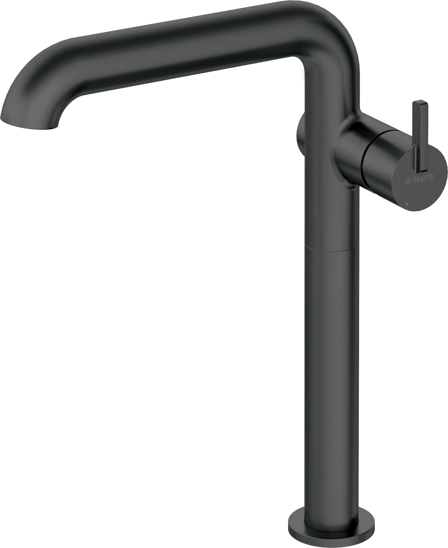 Washbasin tap, tall, with rectangular spout