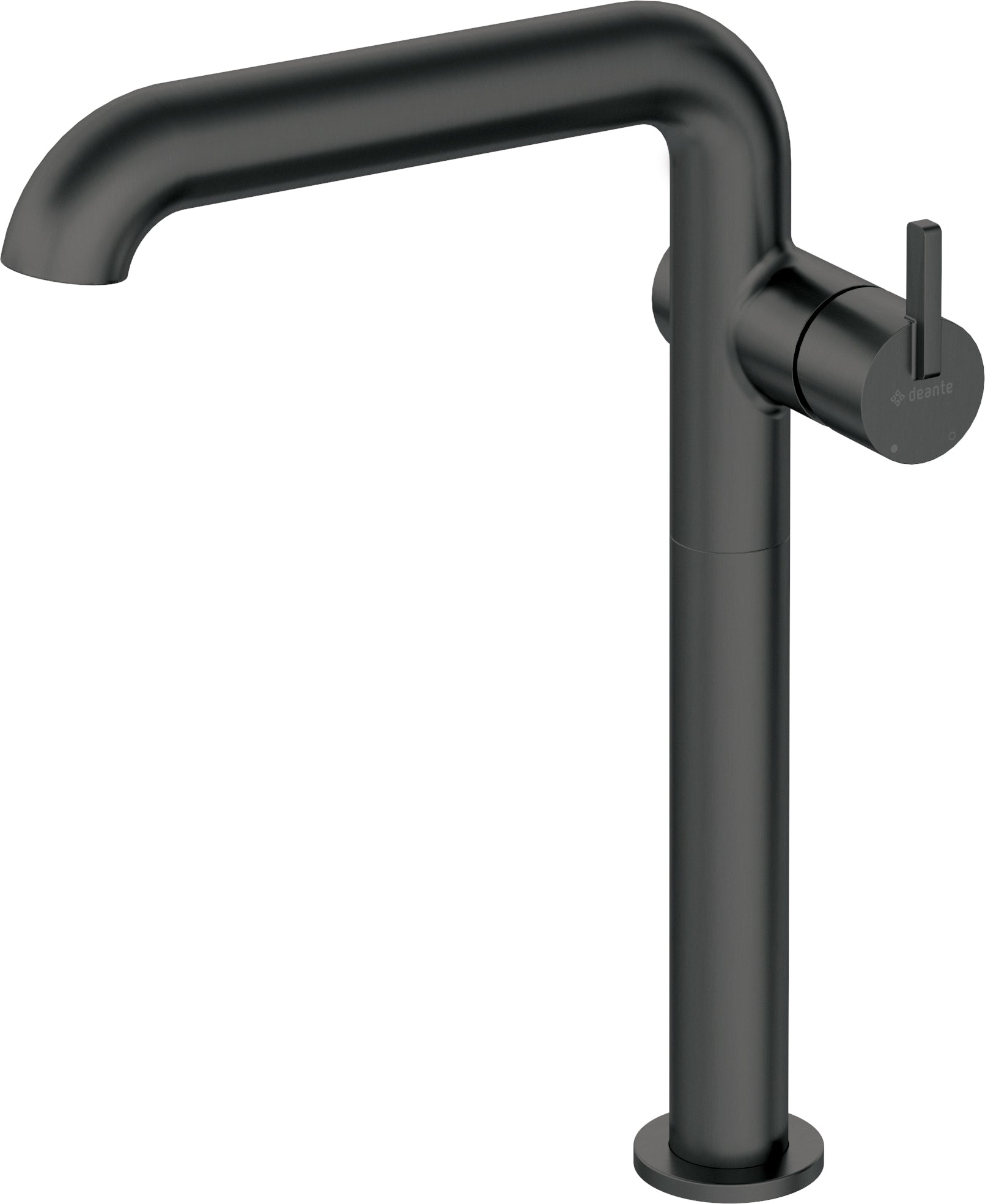Washbasin tap, tall, with rectangular spout