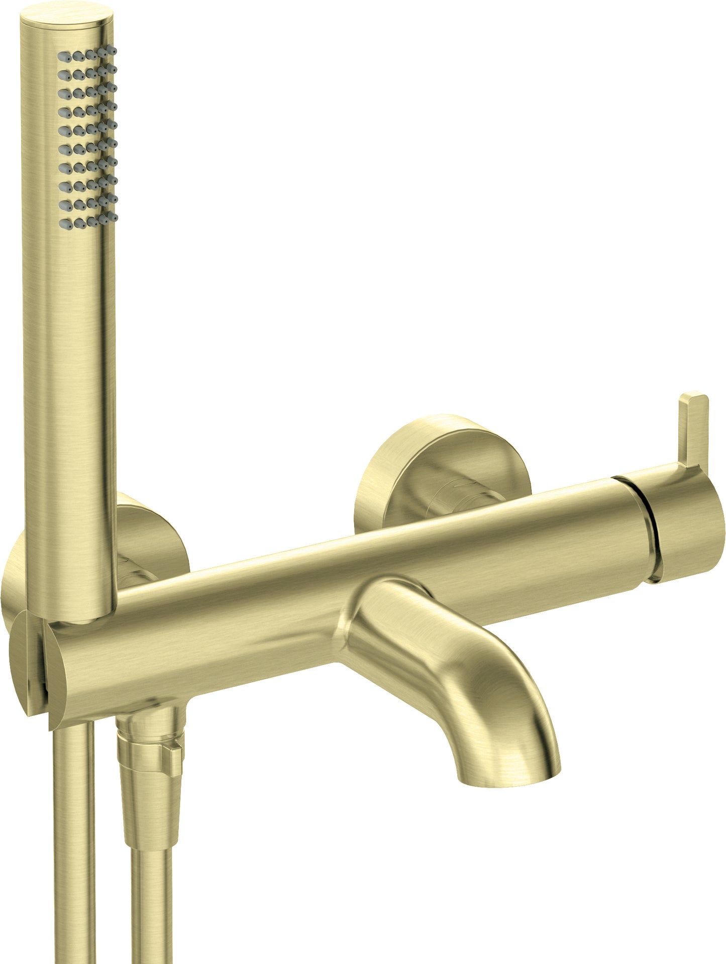 Bath mixer, with shower set