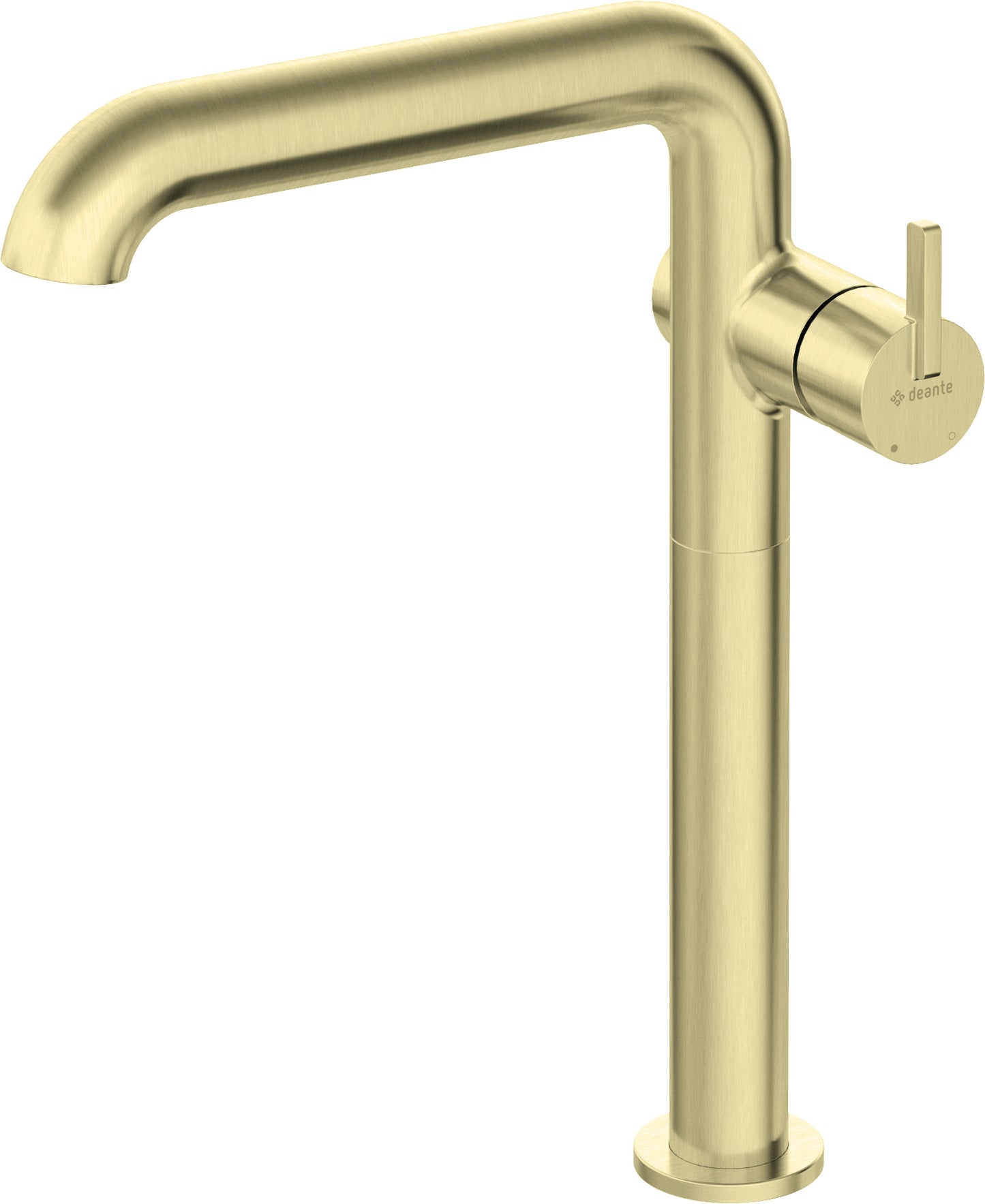 Washbasin tap, tall, with rectangular spout