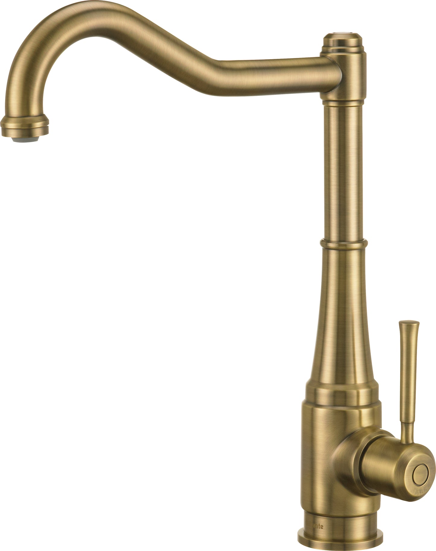 Kitchen tap, with rectangular spout