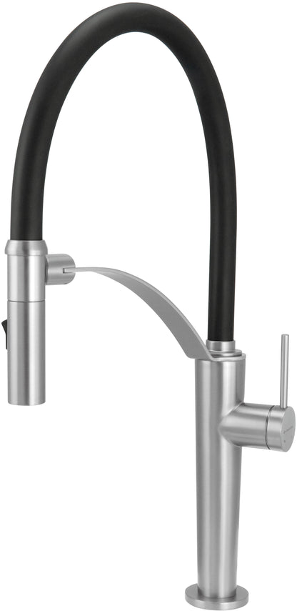 Kitchen tap, with elastic spout - 2 stream types